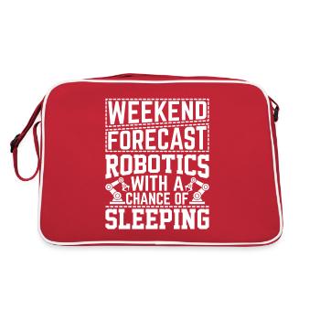 Robot Programmer Automation Technician - Retro Bag - red/white - Back