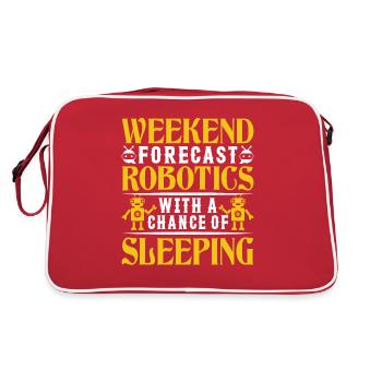 Robot Programmer Automation Technician - Retro Bag - red/white - Back