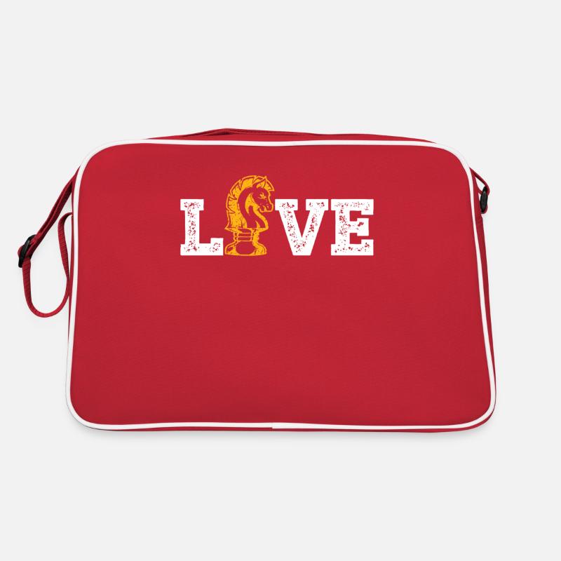 Schachspieler Schach Spruch Schachspiel Retro Tasche
