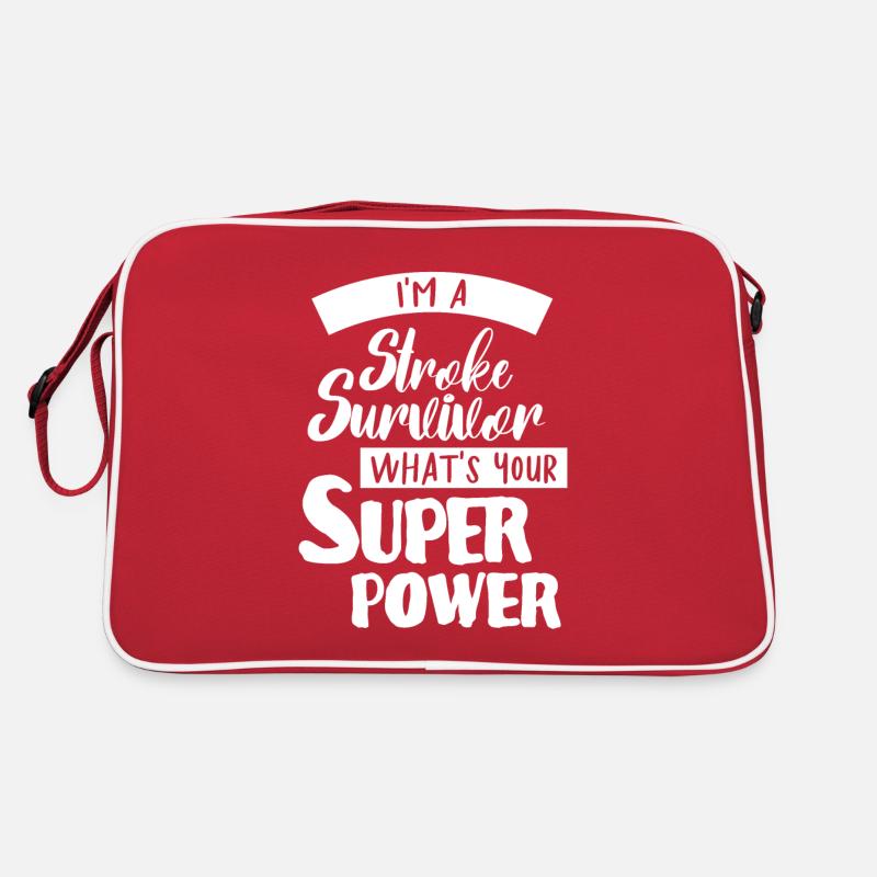 I survived a heart attack Retro Bag