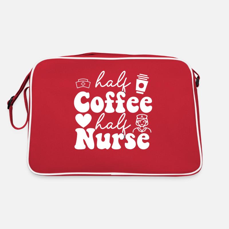 Krankenschwester Kaffee Lebensretterin Pflegerin Retro Tasche