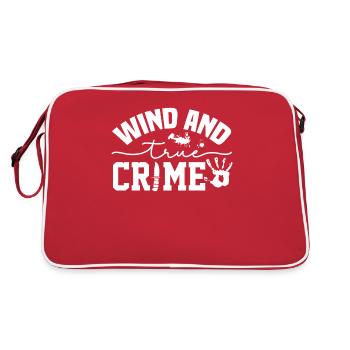 True Crime Crime Series Crime Detective - Sac Retro - rouge/blanc - Dos