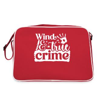 True Crime Crime Series Crime Detective - Sac Retro - rouge/blanc - Dos