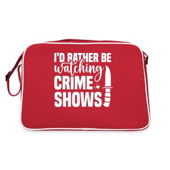 True Crime Crime Series Crime Detective - Sac Retro - rouge/blanc - Dos