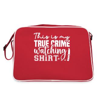 True Crime Crime Series Crime Detective - Sac Retro - rouge/blanc - Dos