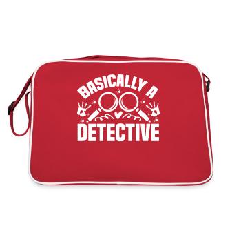 True Crime Crime Series Crime Detective - Sac Retro - rouge/blanc - Dos