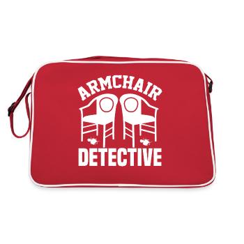 True Crime Crime Series Crime Detective - Sac Retro - rouge/blanc - Dos