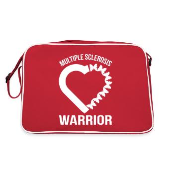 Multiple Sklerose Awareness - Retro Tasche - Rot/Weiß - Hinten