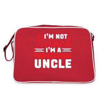 Meilleur oncle Bad Influence Cadeau de famille - Sac Retro - rouge/blanc - Dos