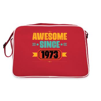 Né en 1973 Anniversaire Année du cadeau de naissance - Sac Retro - rouge/blanc - Dos