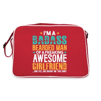 Bart Partner Relationship Girlfriend Gift - Sac Retro - rouge/blanc - Dos