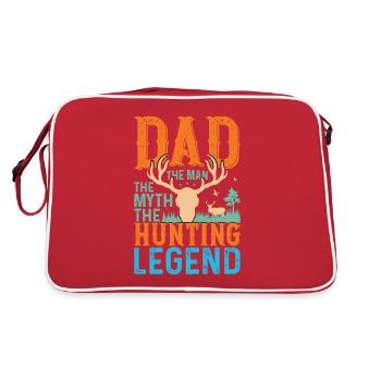 Hunter Papa Son Père Chasse Chasse - Sac Retro - rouge/blanc - Dos