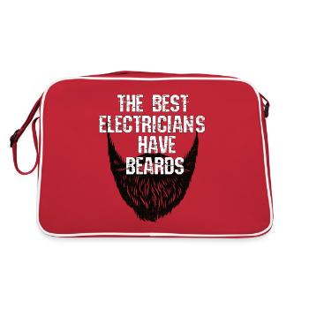 Electrician Electrical Engineer Electrical Engineer Bart - Retro Bag - red/white - Back