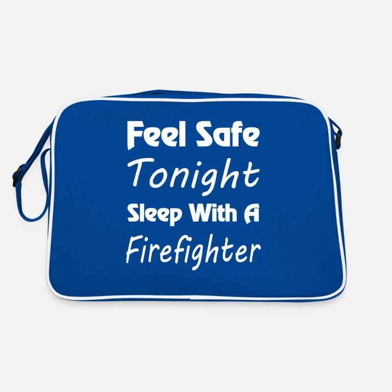 Feuerwehr Brandbekämpfung Geschenk Feuerwehrmann Retro Tasche