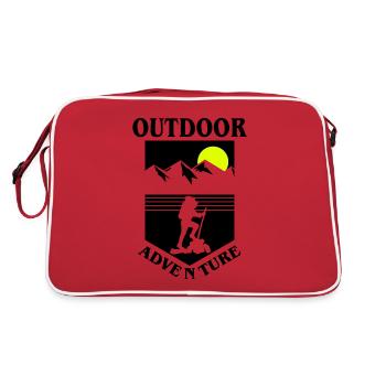 Outdoor Adventure bw - Retro Bag - red/white - Back