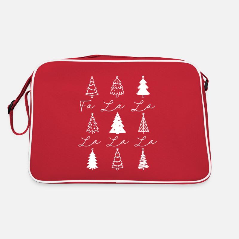 Christmas Trees Fa la la Retro Bag