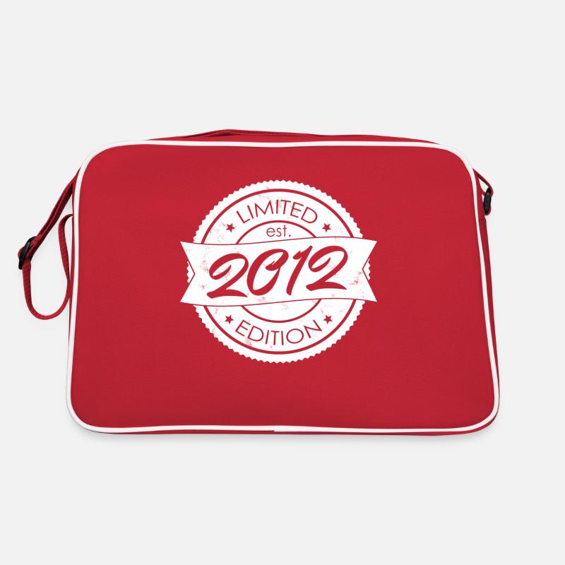 Limited Edition est 2012 - Retro Tasche - Rot/Weiß