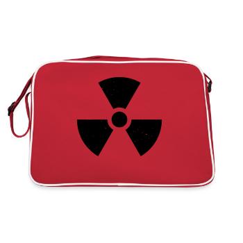 Nuklear - Retro Tasche - Rot/Weiß - Hinten