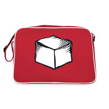 cardboard box box - Retro Bag - red/white - Back