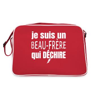 beau frère - Sac Retro - rouge/blanc - Dos