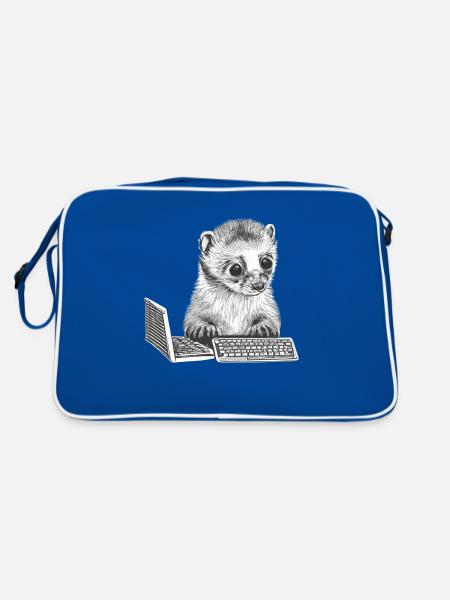 MIGNON FURET GEEK - Sac Retro - bleu/blanc - Dos