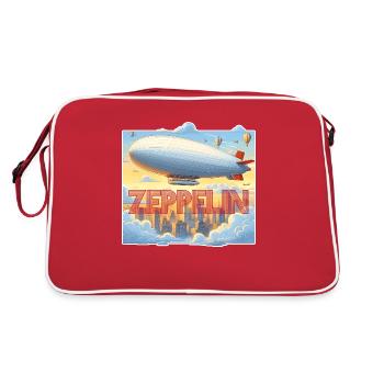 Zeppelin Airship - Retro Bag - red/white - Back