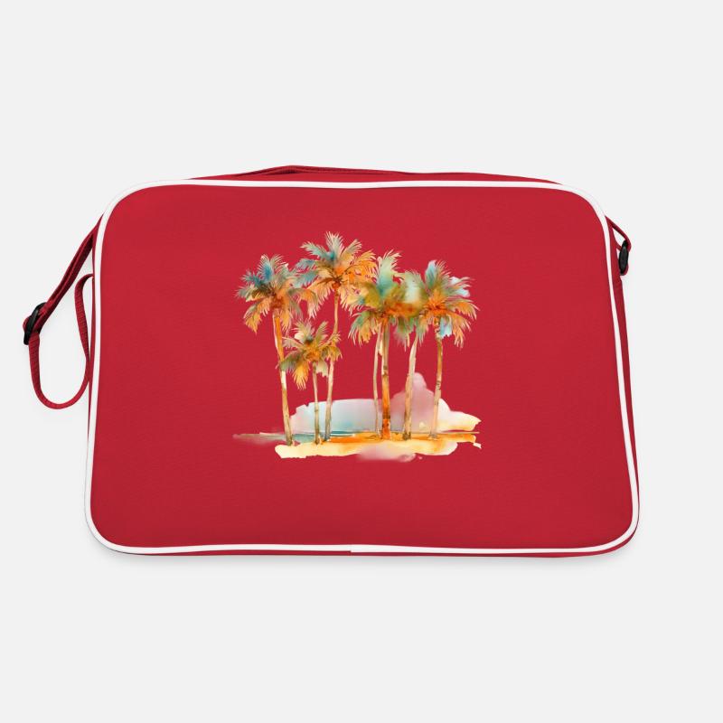 DIE INSEL DER SIEBEN PALMEN Retro Tasche
