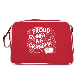 Fière grand-mère cochon d’Inde - Sac Retro - rouge/blanc - Dos