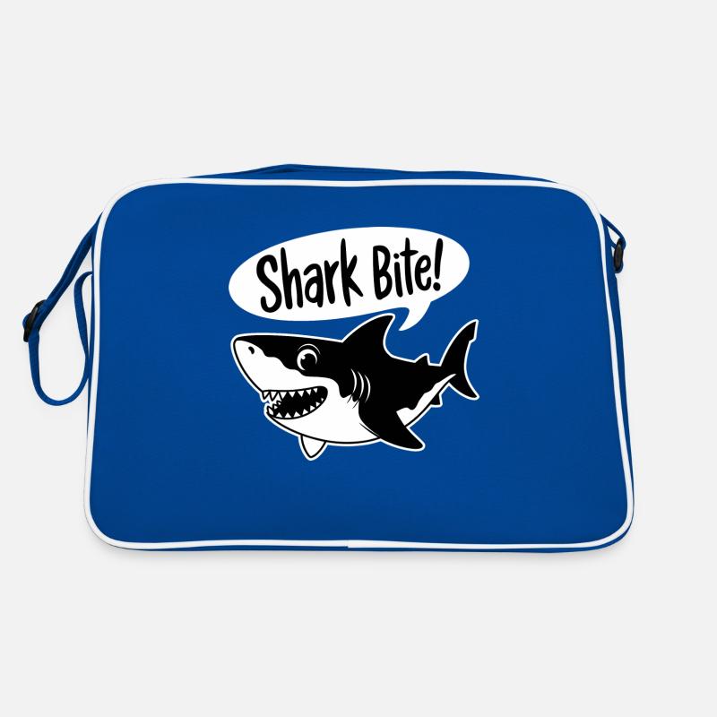 Shark Bite! - Funny Shark Retro Bag