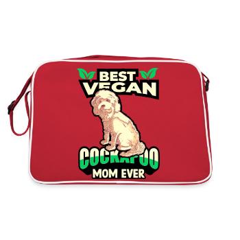Cockapoo - Retro Bag - red/white - Back