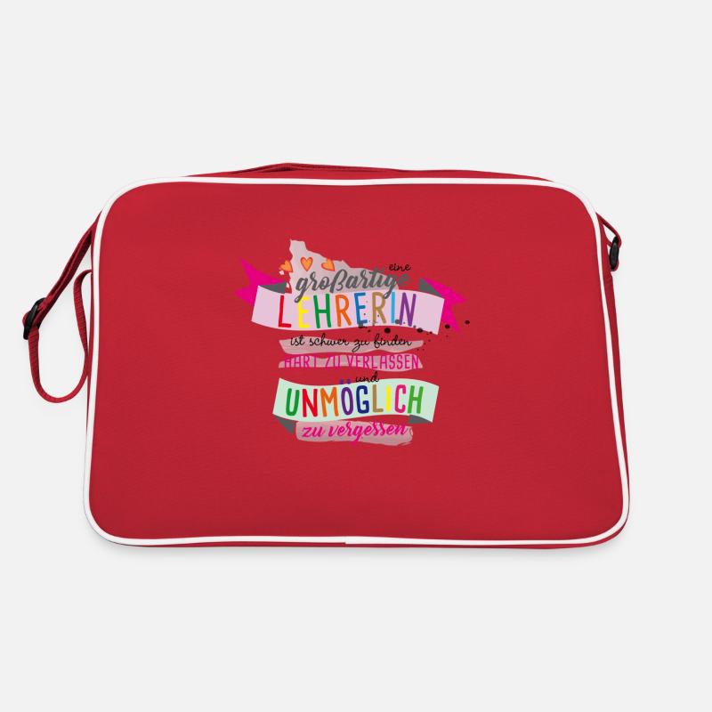 Großartige Lehrerin Retro Tasche
