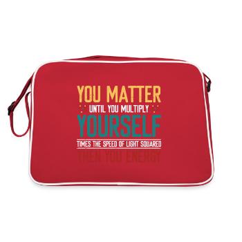Physique quantique Physicien Physique Professeur Molécule - Sac Retro - rouge/blanc - Dos