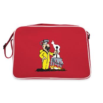 Let's cook! Let's cook! - Retro Bag - red/white - Back