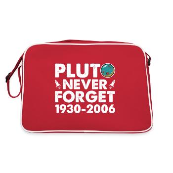 N’oubliez jamais Pluton Drôle Planète Pluton - Sac Retro - rouge/blanc - Dos