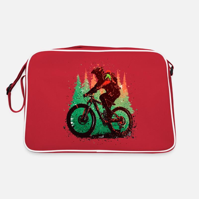 Vintage VTT VTT Cycliste de descente Sac Retro