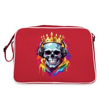 Headphones - Retro Bag - red/white - Back
