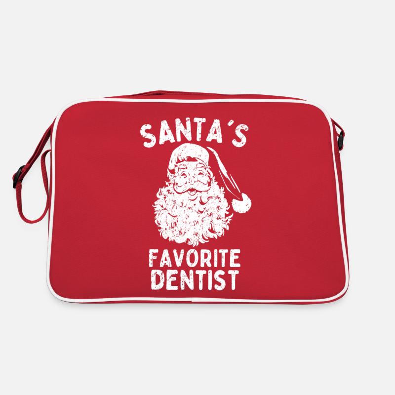 Dentiste de Noël Le dentiste préféré du Père Noël Sac Retro