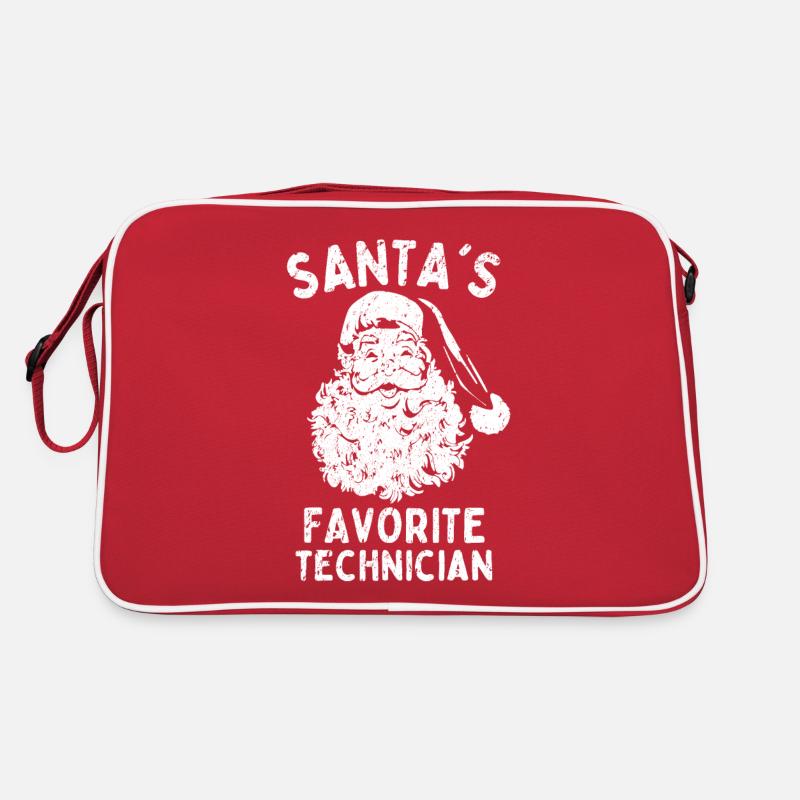 Technicien de Noël Le technicien préféré du Père Noël Sac Retro