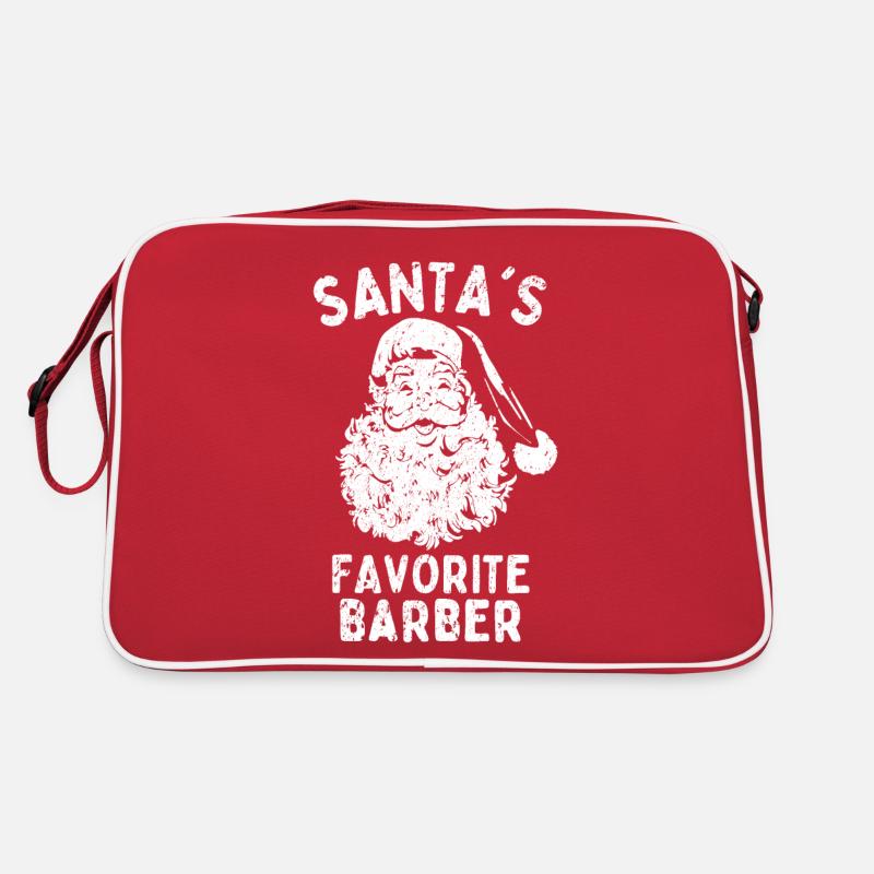 Le barbier de Noël Le barbier préféré du Père Noël Sac Retro