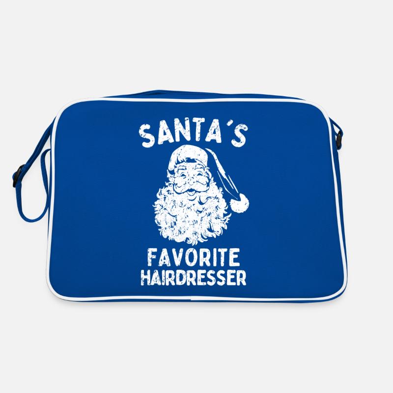 Coiffeur de Noël Le coiffeur préféré du Père Noël Sac Retro