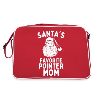 Christmas Pointer Santa's Favorite Pointer - Retro Bag - red/white - Back