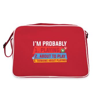 Billiards Pool Billiards Billiards Ball Billiards Cook 8Ball - Retro Bag - red/white - Back