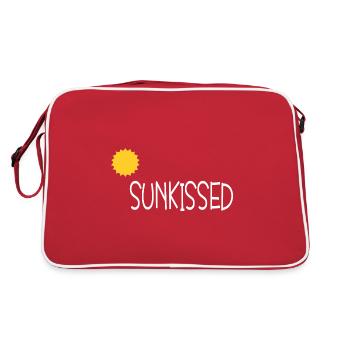 Sun Kissed Sunny Day Sunshine Holiday - Retro Bag - red/white - Back