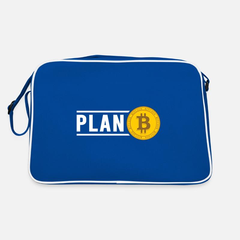 Bitcoin Plan B BTC Satoshi Krypto Hodl Maximalist Retro Tasche