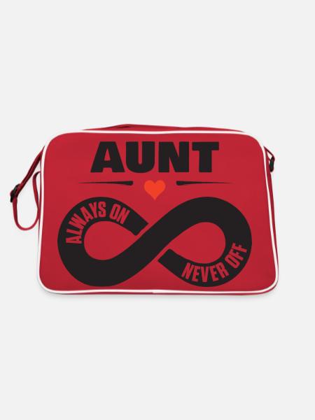 Cadeau pour la chemise Dear Aunt Heart - Sac Retro - rouge/blanc - Dos
