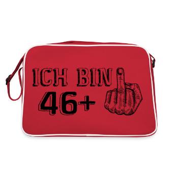 Funny Birthday Gift I'm 46 More 1 - Retro Bag - red/white - Back