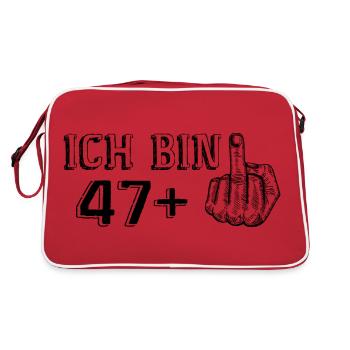 Funny Birthday Gift I'm 47 More 1 - Retro Bag - red/white - Back
