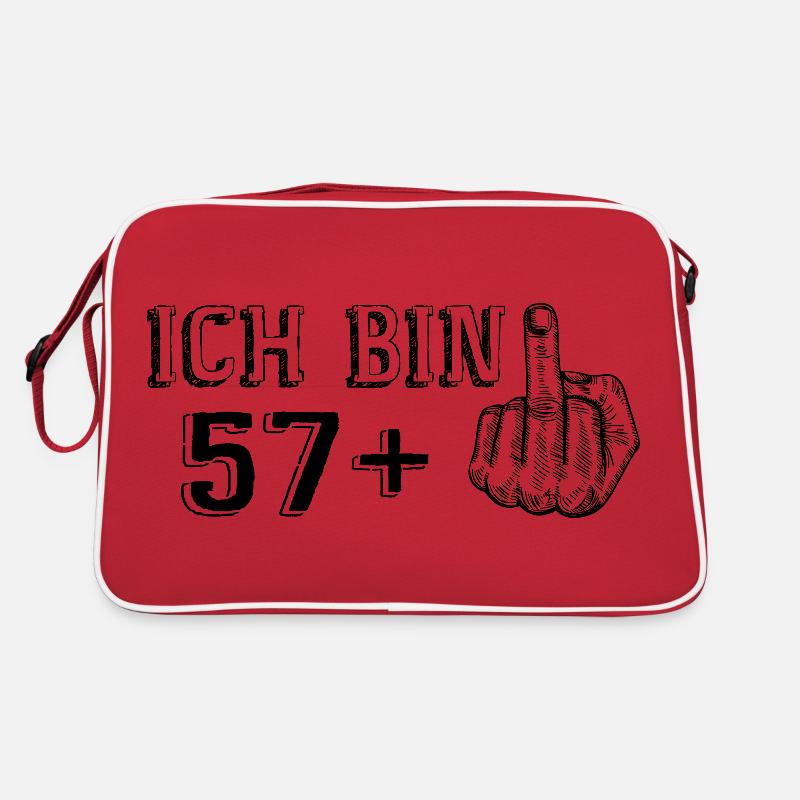 Drôle de cadeau d’anniversaire J’ai 57 ans Plus 1 Sac Retro