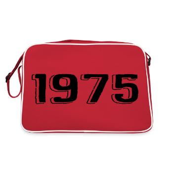 Millésime 1975 Né Anniversaire Rétro 1975 - Sac Retro - rouge/blanc - Dos