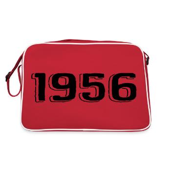 Vintage 1956 Naissance Anniversaire Rétro 1956 - Sac Retro - rouge/blanc - Dos